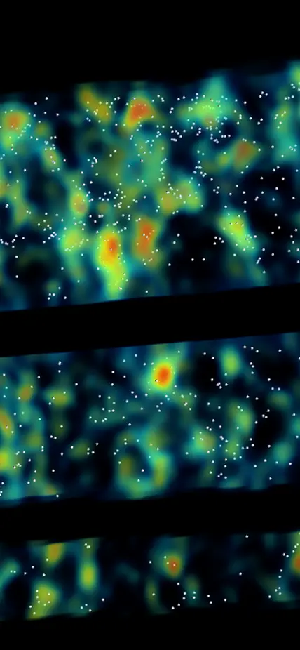 A map of intergalactic hydrogen courtesy Andrew Newman