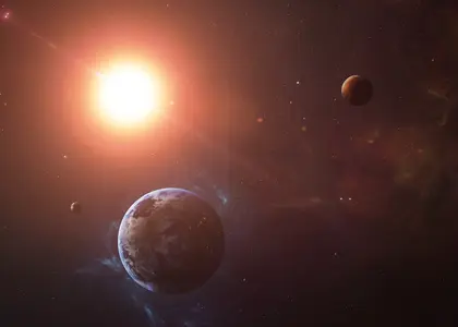 Exoplanets orbiting a distant star