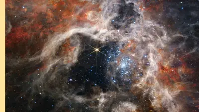 Tarantula Nebula image taken by JWST. Image courtesy NASA. 