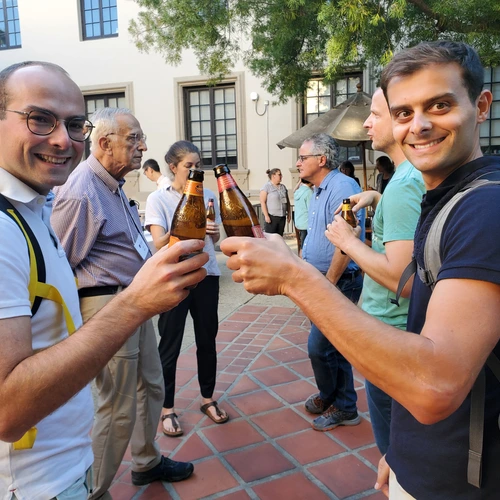 Social hour at the inaugural BSE retreat in Pasadena.