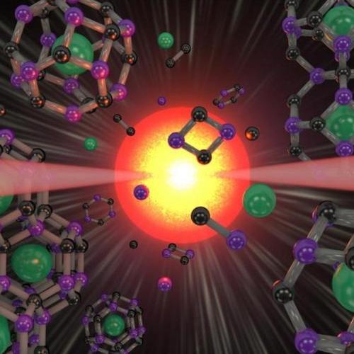 Clathrate synthesis artist's concept